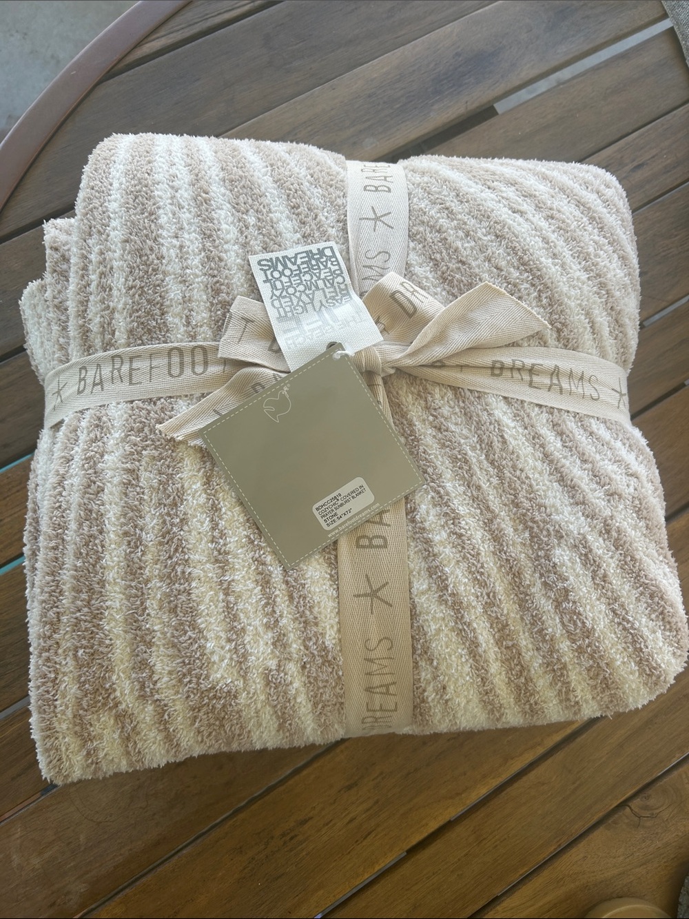 Barefoot Dreams Throw Blanket covered in prayer sunburst NWT